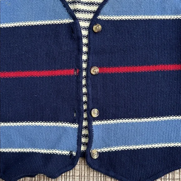 Vintage retro Early 1990’s Red Camel Cardigan Sweater, Size large - Picture 2 of 7